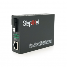 Медиаконвертер Step4Net MC-R-0,1-1SM-1550nm, 1550 WDM одноволоконный Full / Half duplex , SC 20km (0 +70°C), + блок питания 5V 1A Q50