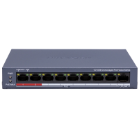 PoE-комутатор Hikvision DS-3E0109P-E / M(C), 8 портів PoE 100 Мбіт/с + 1 uplink, бюджет 80 Вт