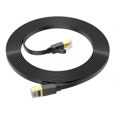 Патч-корд литой HOCO US07, FTP, RJ45, Cat.6, 5,0m, черный