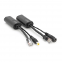 Gigabit POE пасивний інжектор (пара) (non 802.3af) DC9-56V до 2А з портами Ethernet 10 / 100 / 1000Mbps, black