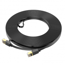 Патч-корд литой HOCO US07, FTP, RJ45, Cat.6, 20,0m, черный