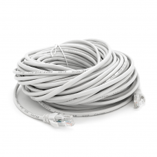 Патч-корд литой RITAR, UTP, RJ45, Cat.5e, 25m, серый, Cu (медь)