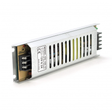 Импульсный блок питания SLIM 100W-12V-SC5, 12 В, 8,33 А, 100 Вт, перфорированный, серебристый