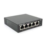 PoE-коммутатор Mercury S105P, 4 порта PoE + 1 uplink 10/100 Мбит/с, до 30 Вт на порт, БП в комплекте